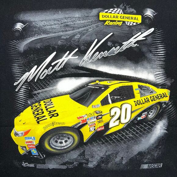Nascar Matt Kenseth Dollar General Unisex Racing T Shirt Top Black Yellow XL - Picture 4 of 5